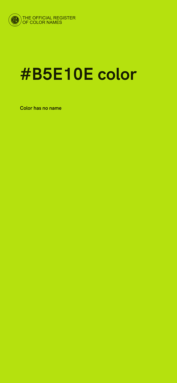 #B5E10E color image