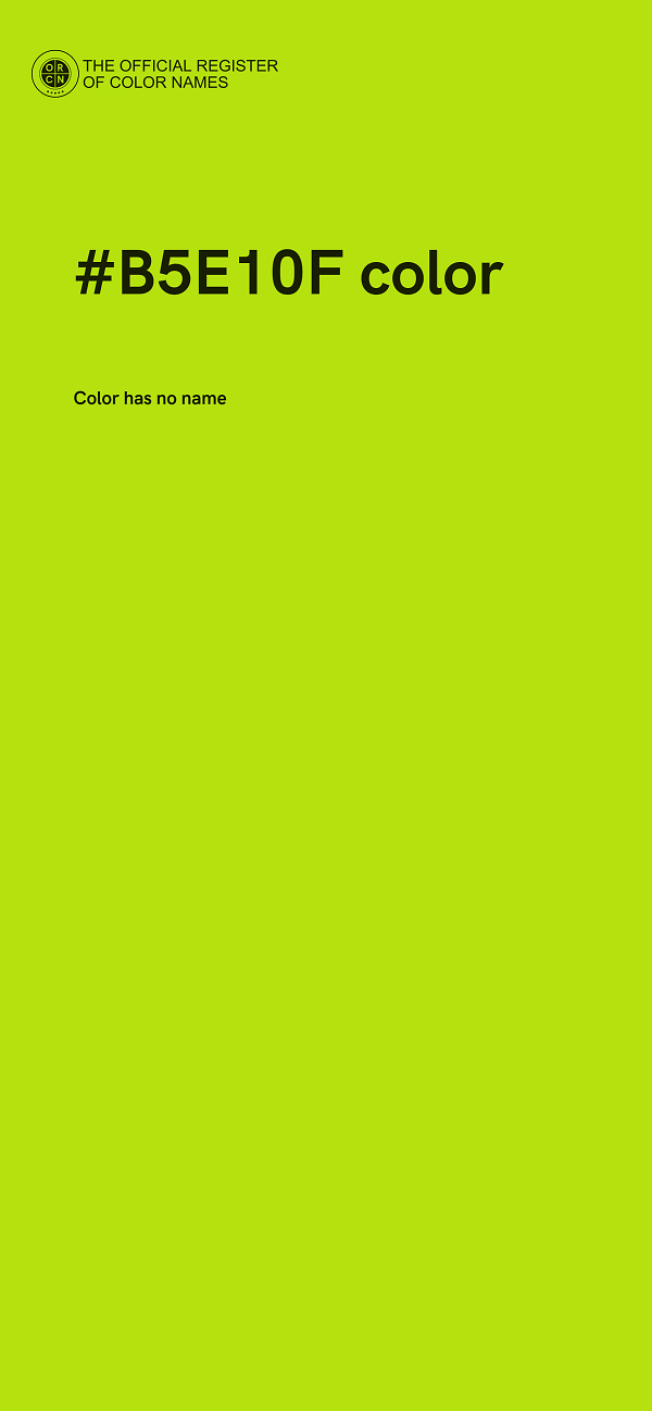 #B5E10F color image