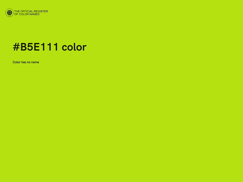 #B5E111 color image