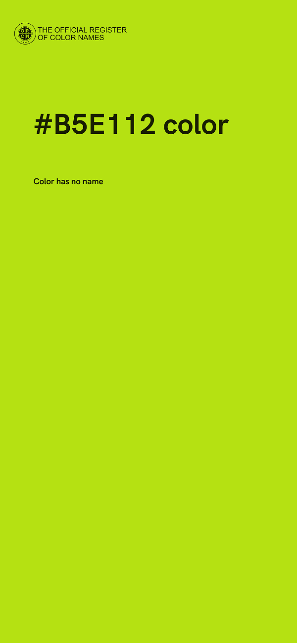 #B5E112 color image