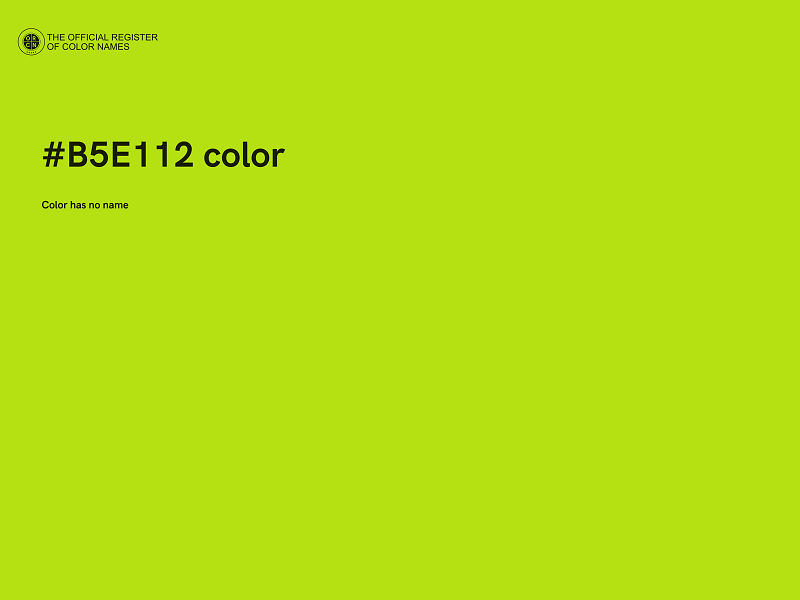 #B5E112 color image