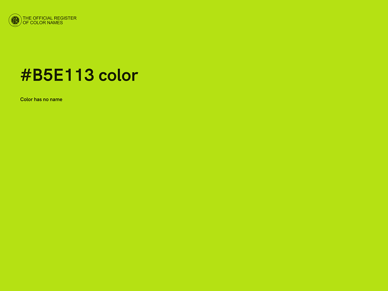 #B5E113 color image