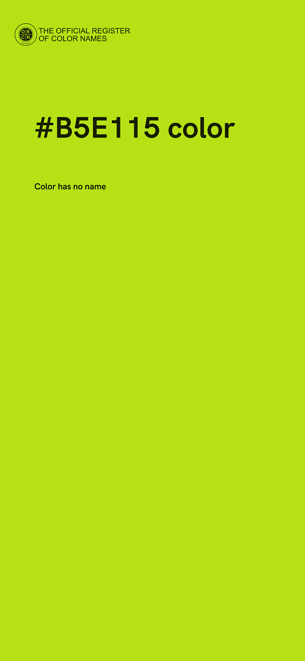 #B5E115 color image