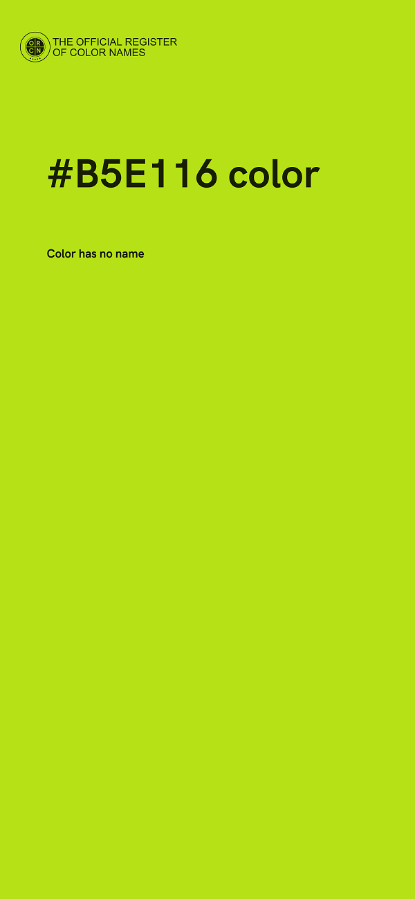 #B5E116 color image