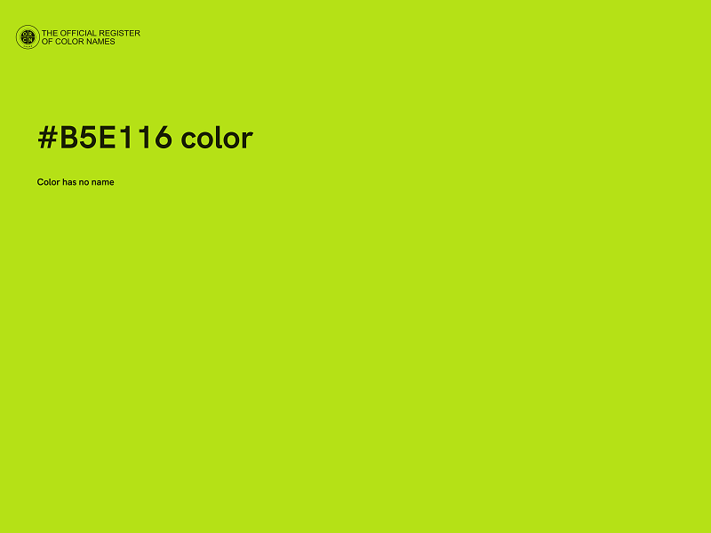 #B5E116 color image