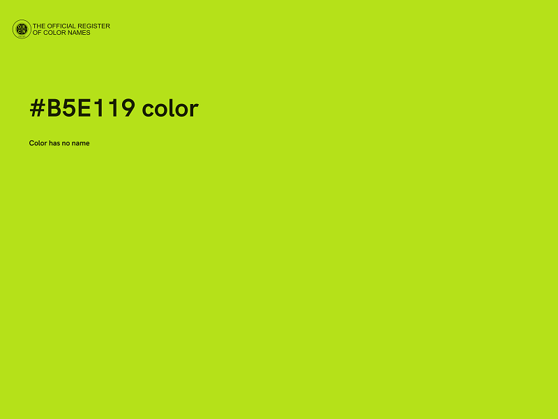 #B5E119 color image