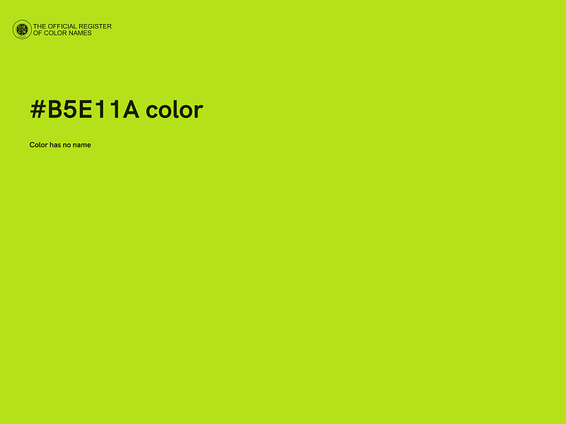 #B5E11A color image