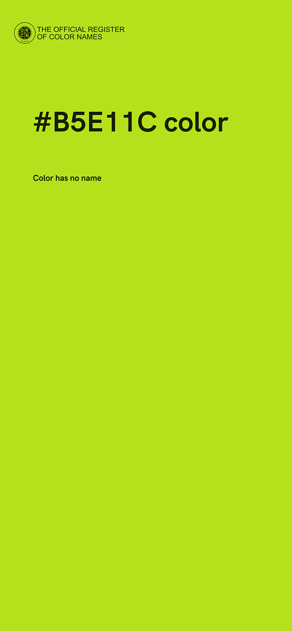 #B5E11C color image