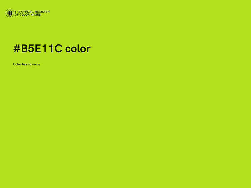 #B5E11C color image
