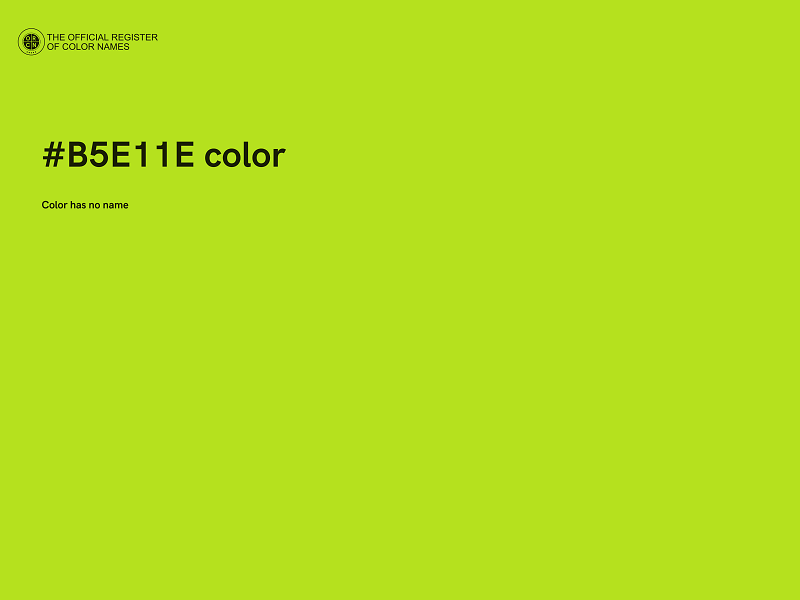 #B5E11E color image