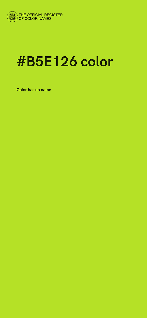 #B5E126 color image