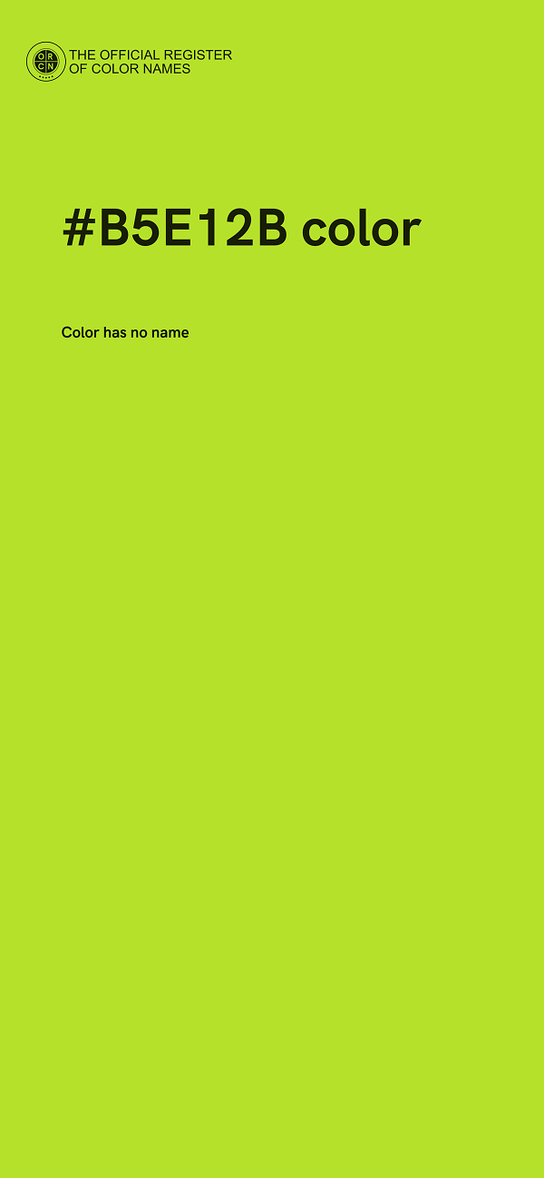 #B5E12B color image