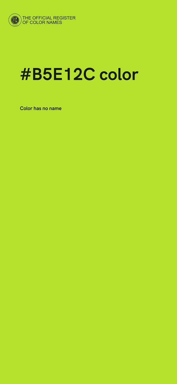 #B5E12C color image