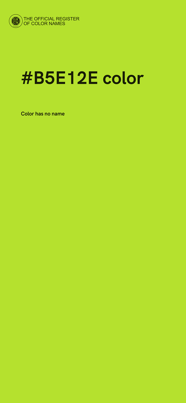 #B5E12E color image