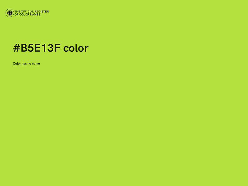 #B5E13F color image