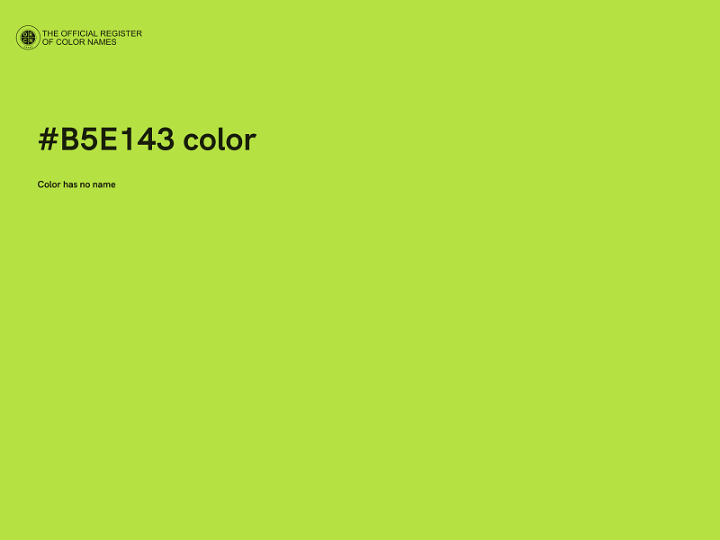 #B5E143 color image