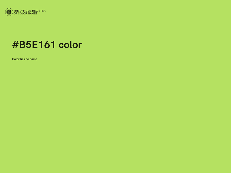 #B5E161 color image