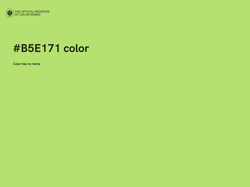 #B5E171 color image