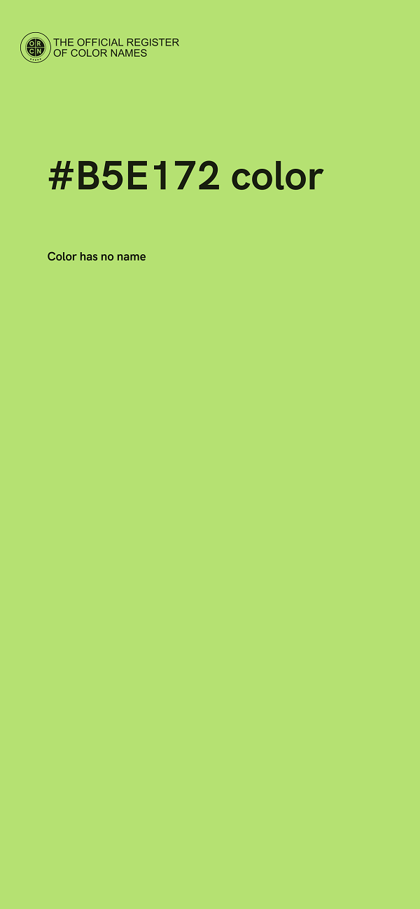 #B5E172 color image