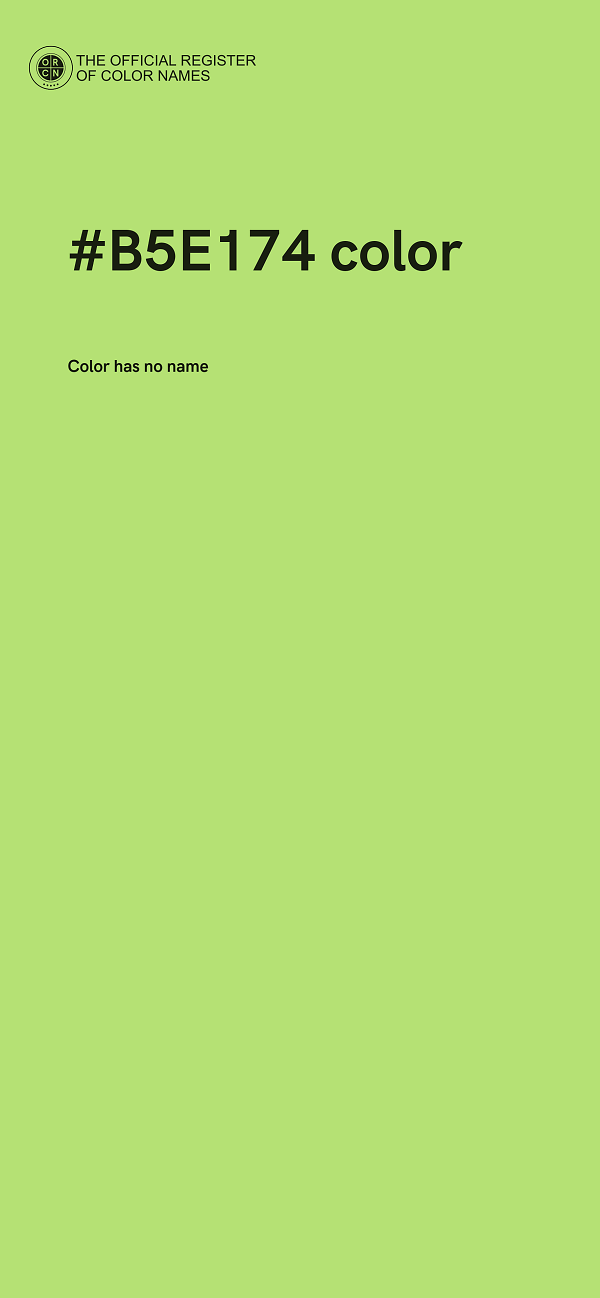 #B5E174 color image