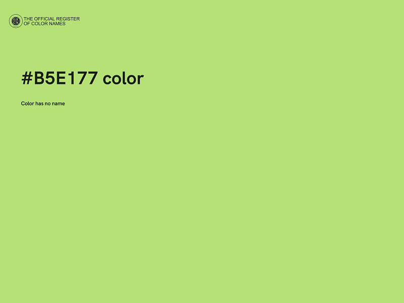 #B5E177 color image