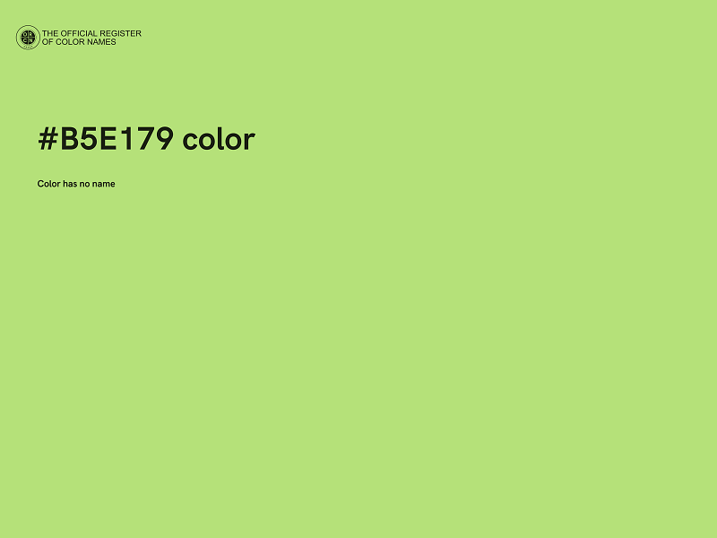 #B5E179 color image