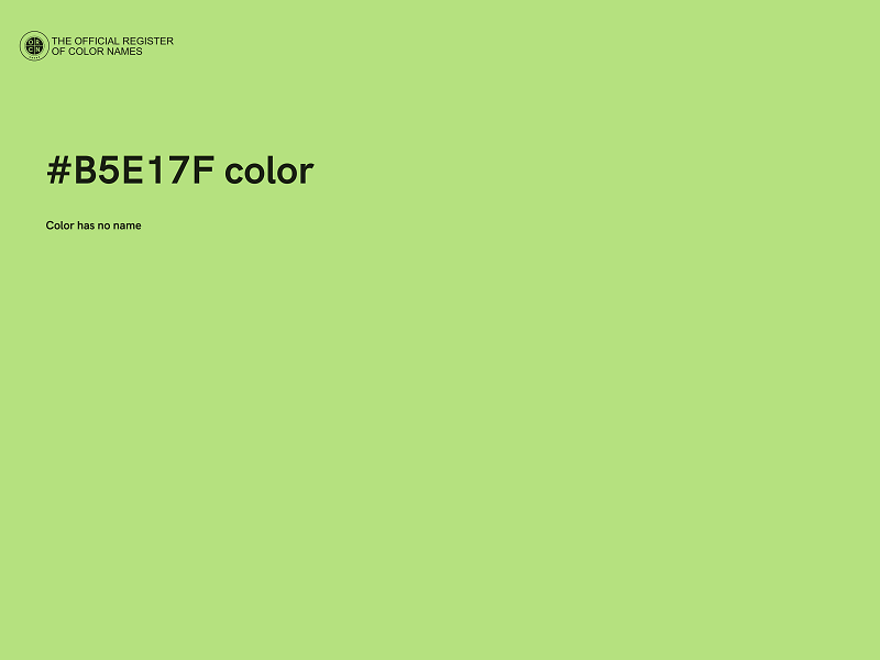 #B5E17F color image