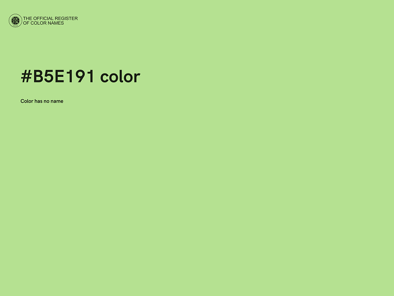 #B5E191 color image