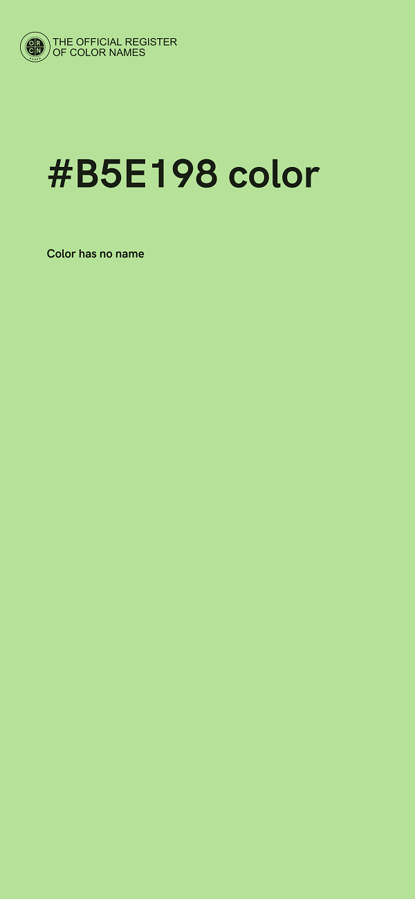 #B5E198 color image