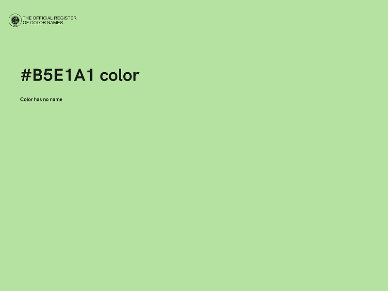 #B5E1A1 color image