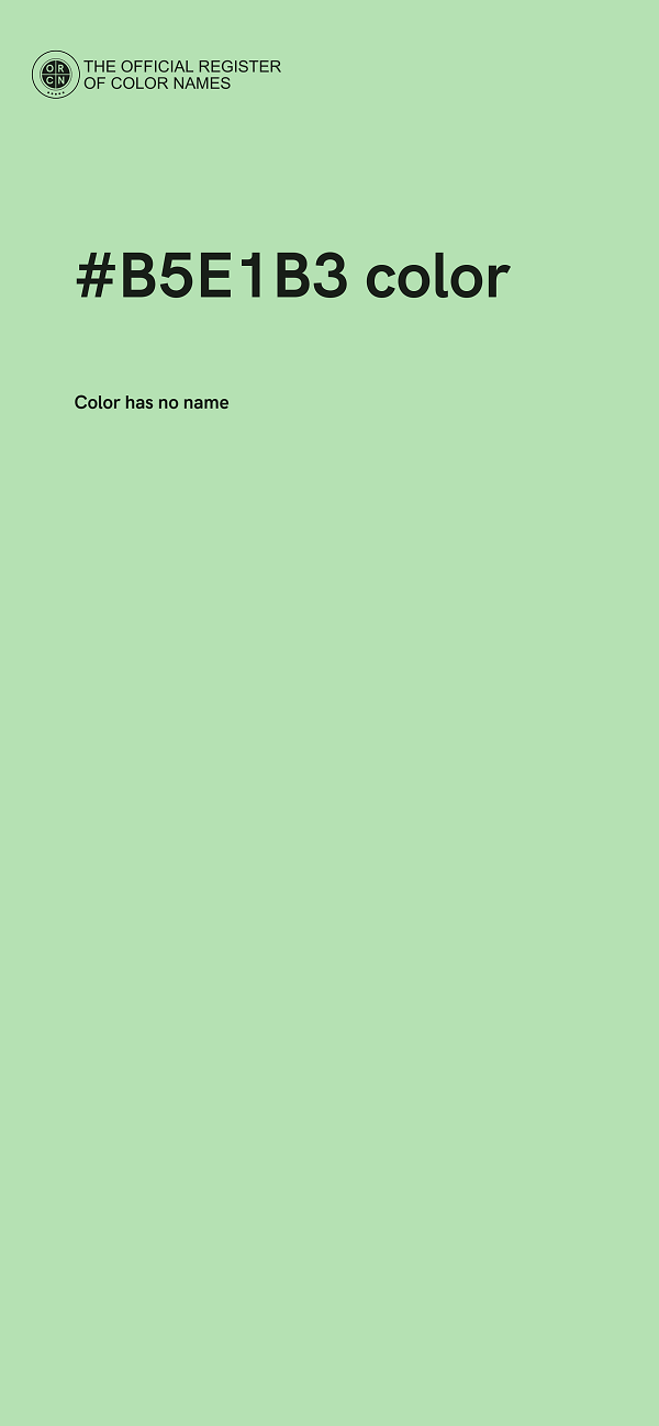 #B5E1B3 color image