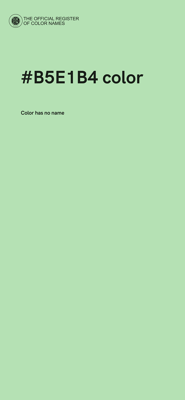 #B5E1B4 color image