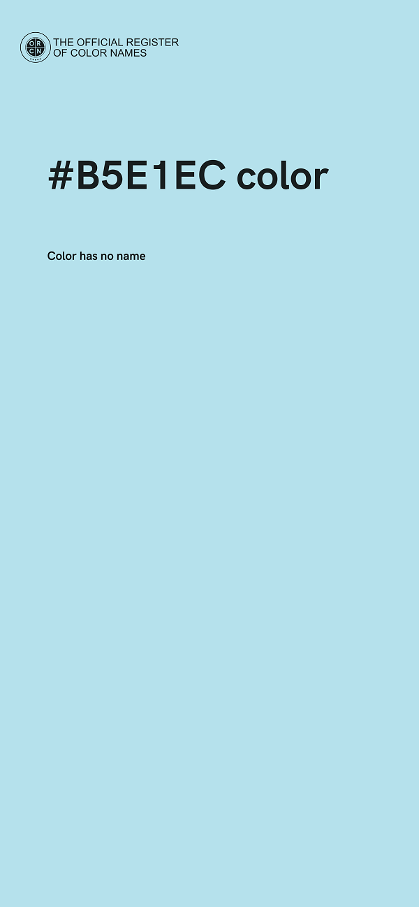 #B5E1EC color image