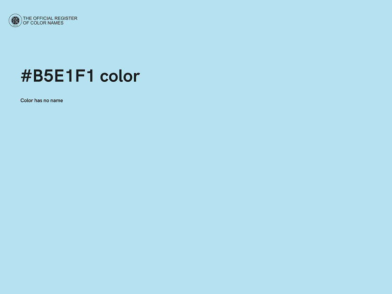 #B5E1F1 color image