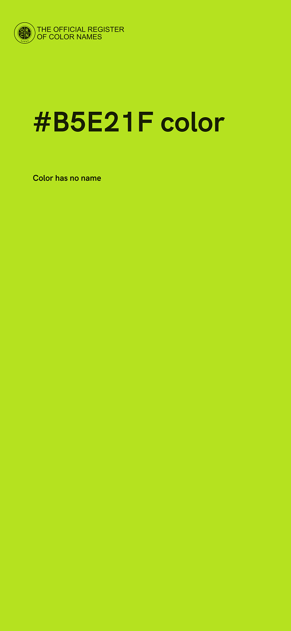 #B5E21F color image