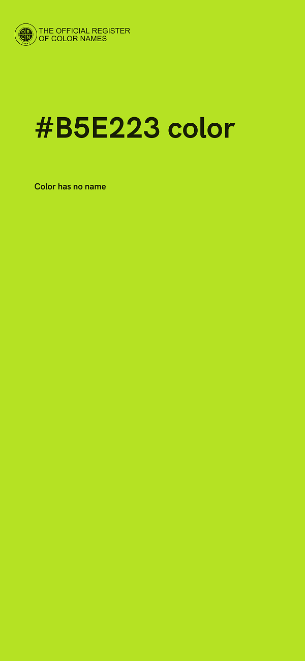 #B5E223 color image