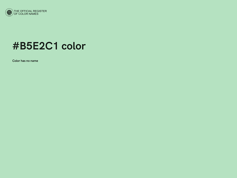 #B5E2C1 color image