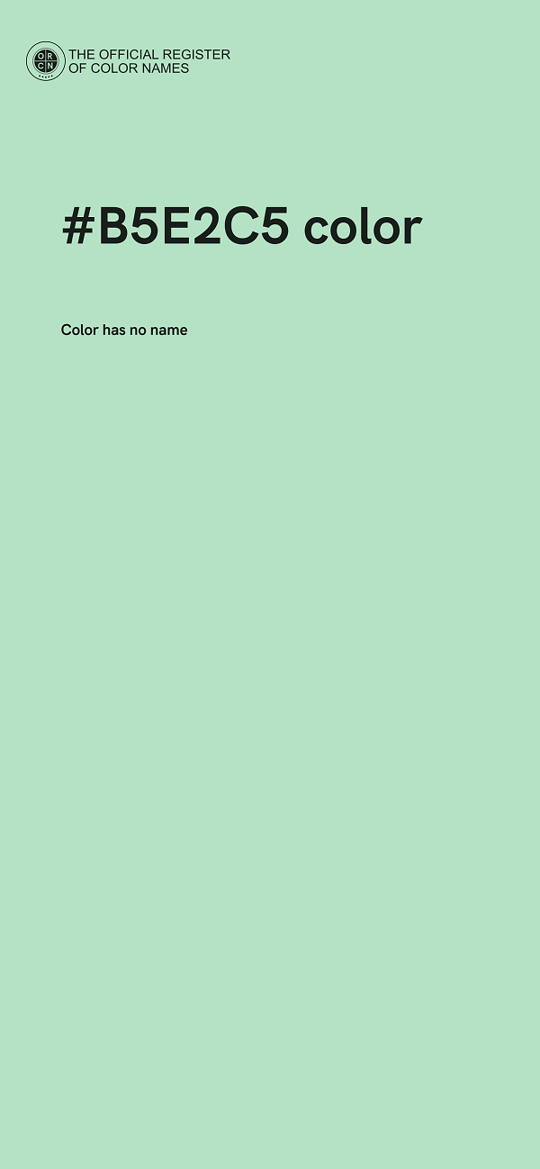 #B5E2C5 color image