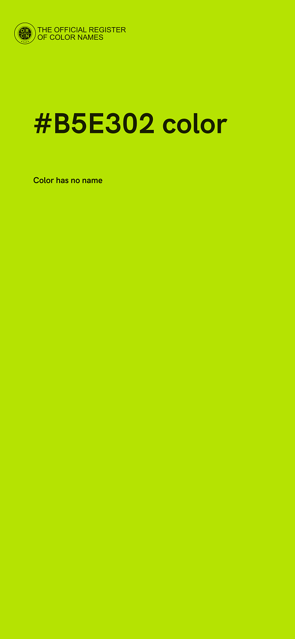 #B5E302 color image