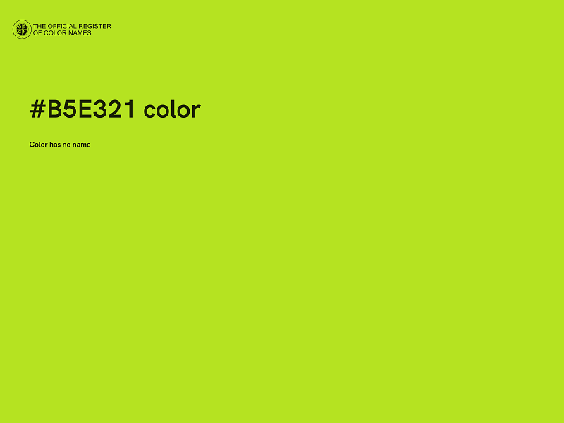 #B5E321 color image