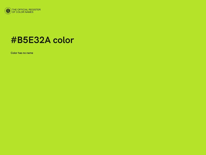 #B5E32A color image