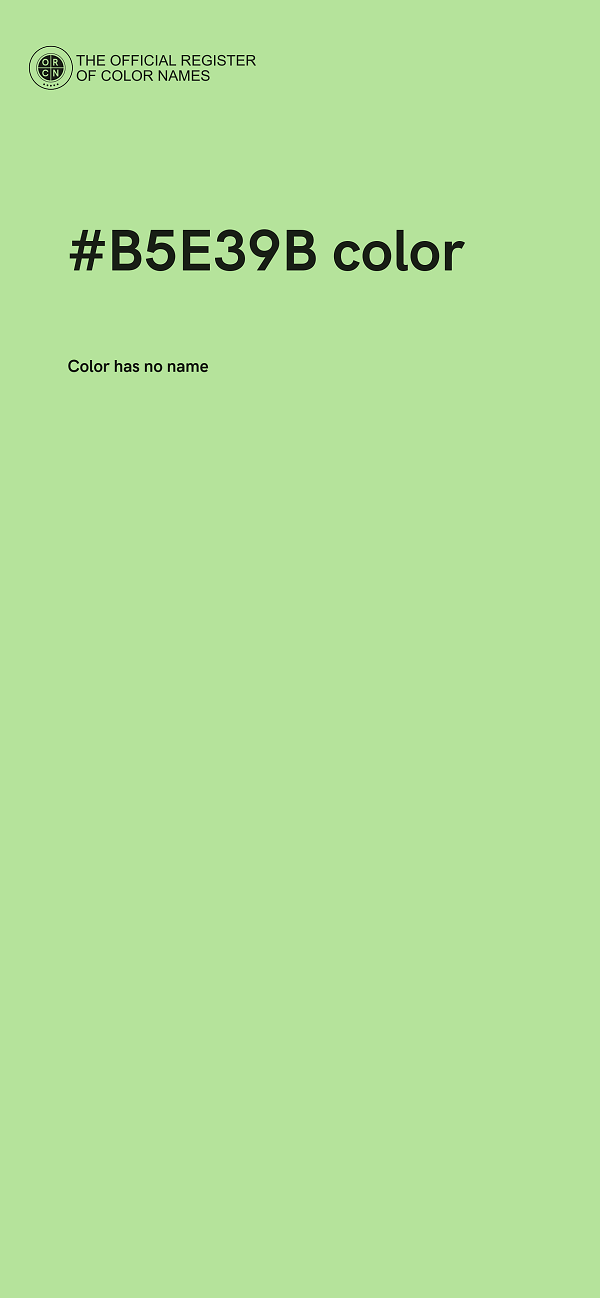 #B5E39B color image