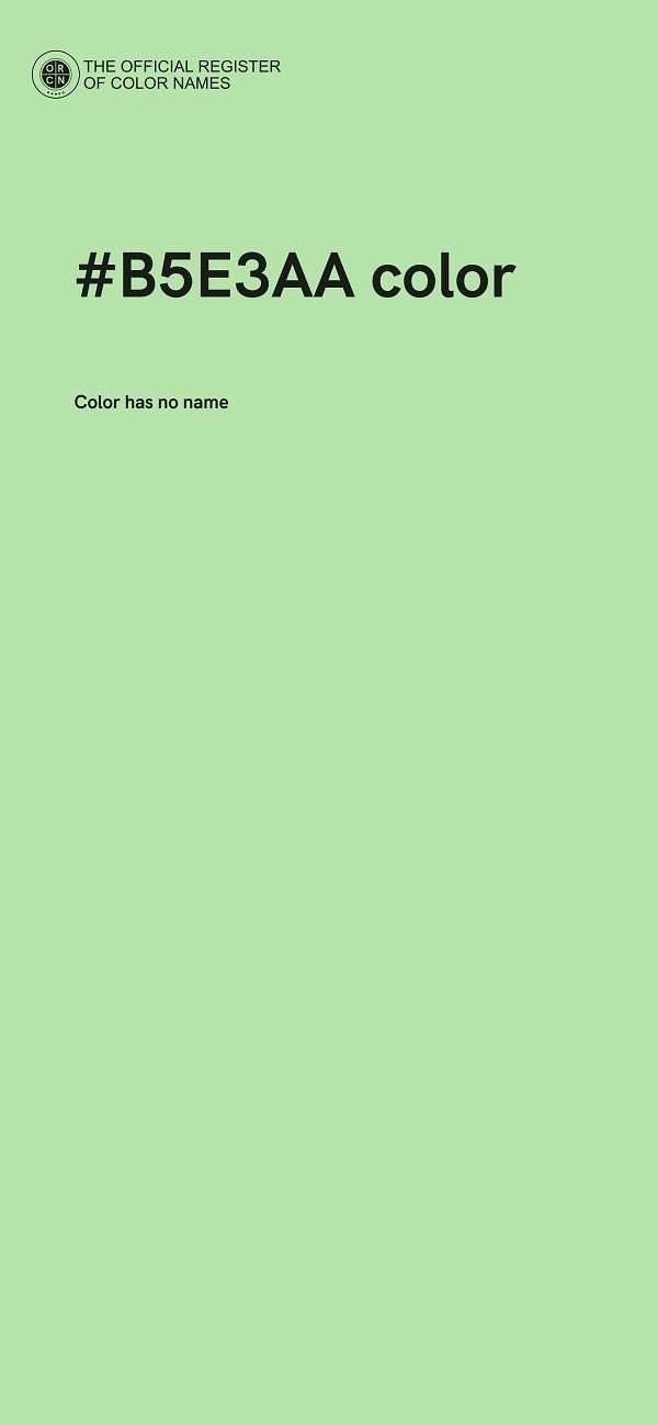 #B5E3AA color image