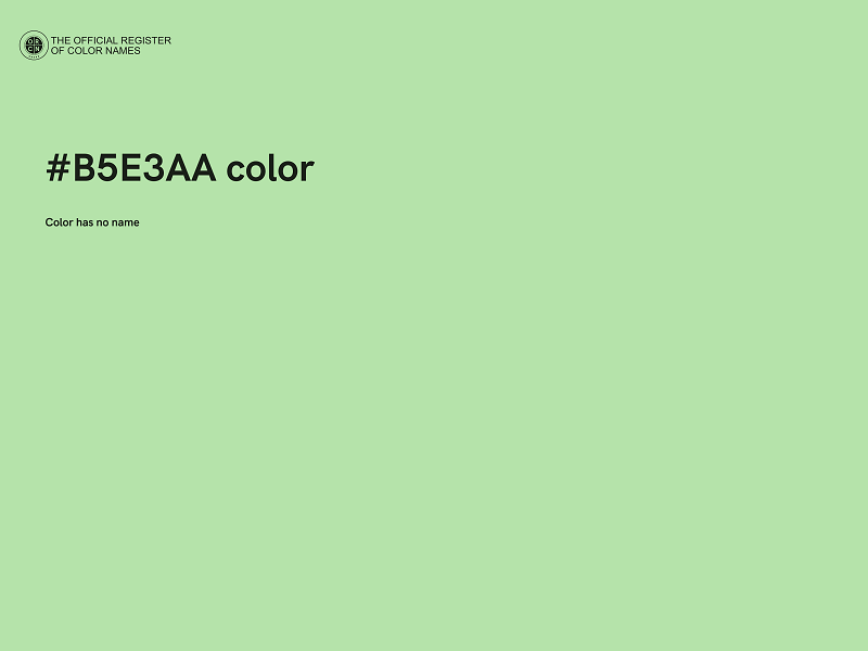 #B5E3AA color image