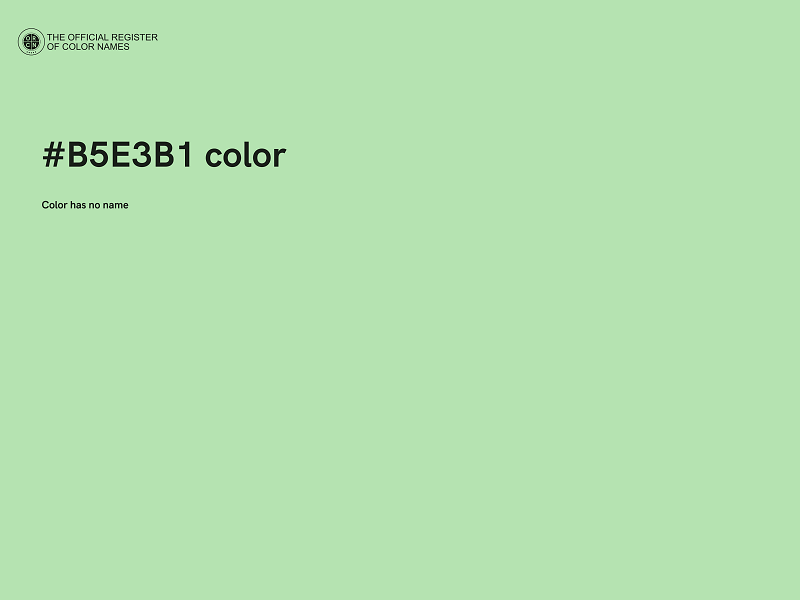 #B5E3B1 color image