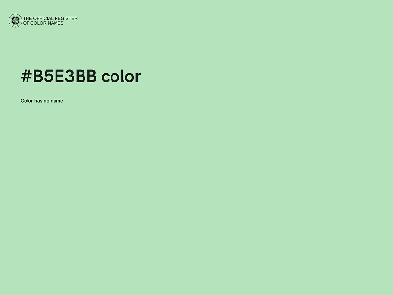 #B5E3BB color image