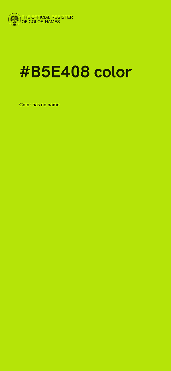 #B5E408 color image