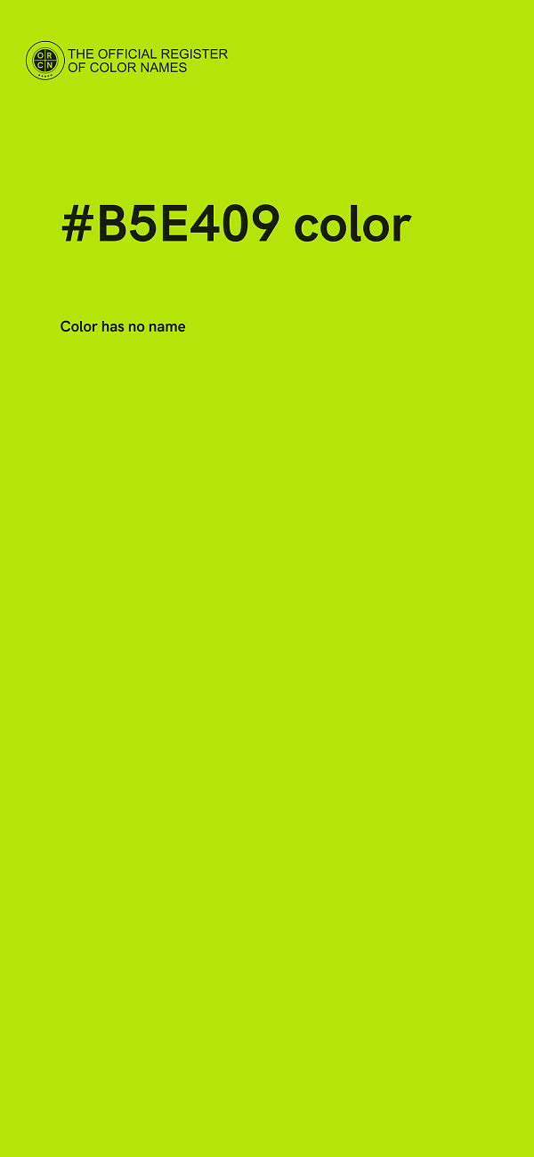 #B5E409 color image