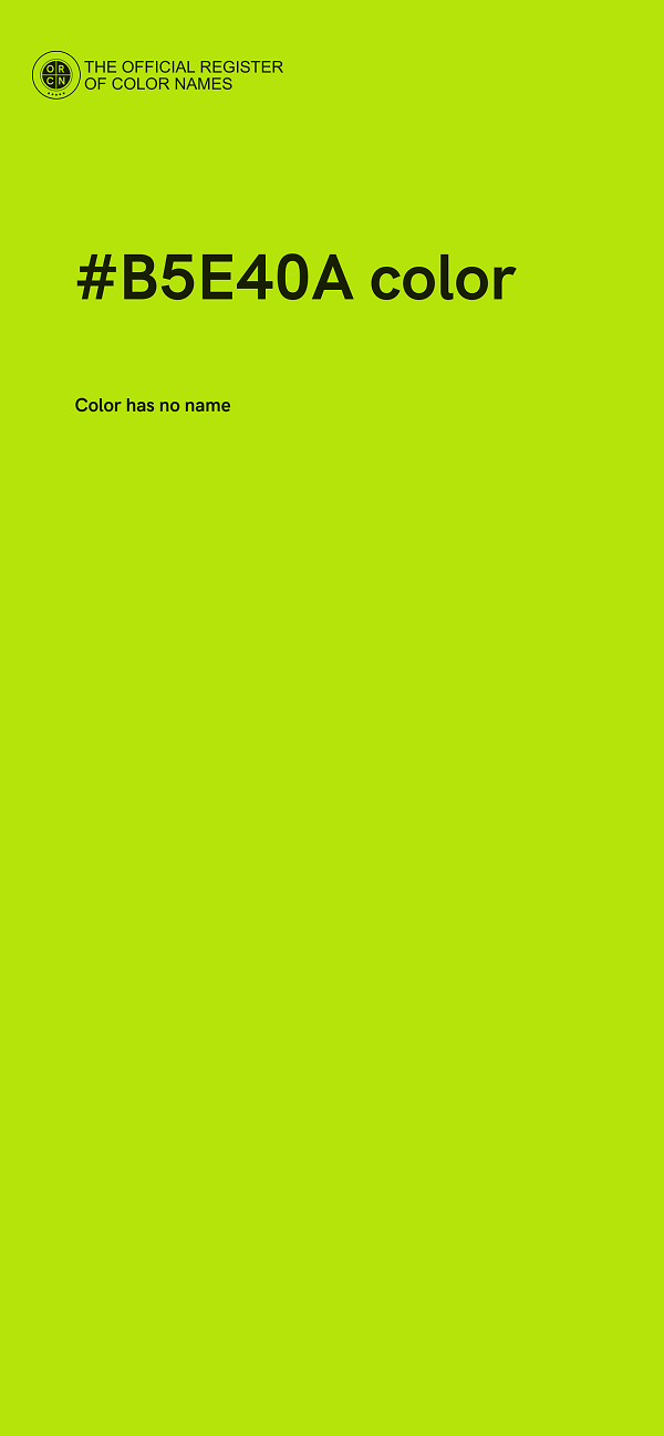 #B5E40A color image