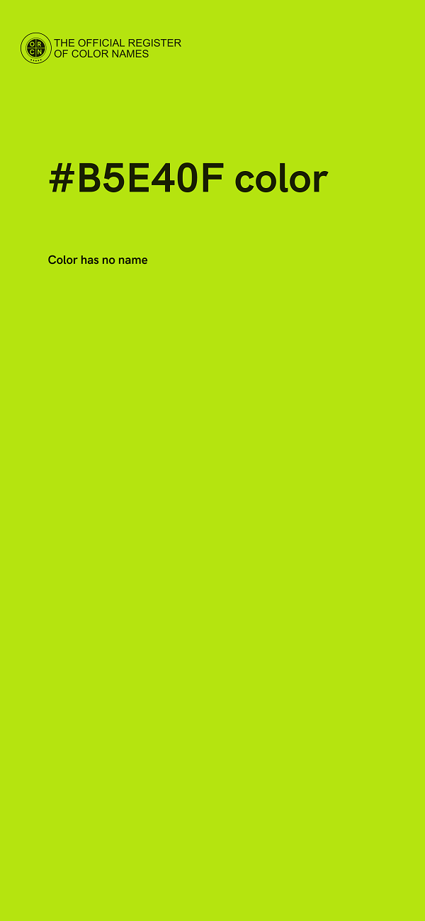 #B5E40F color image